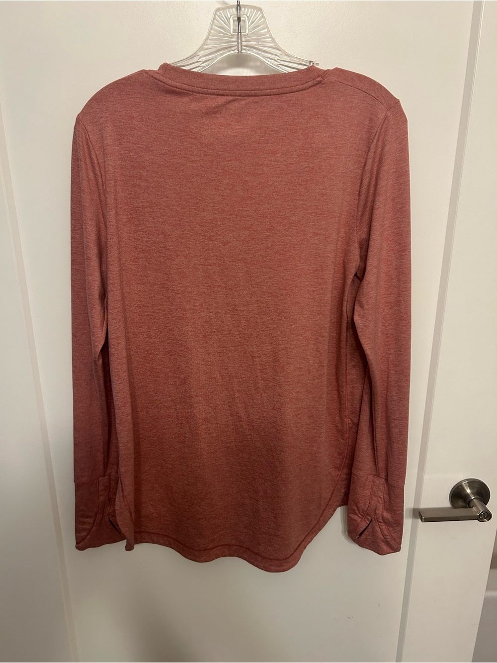 Athleta Long-Sleeve Crew Tee in Dusty Rose Heather - Picture 6 of 8
